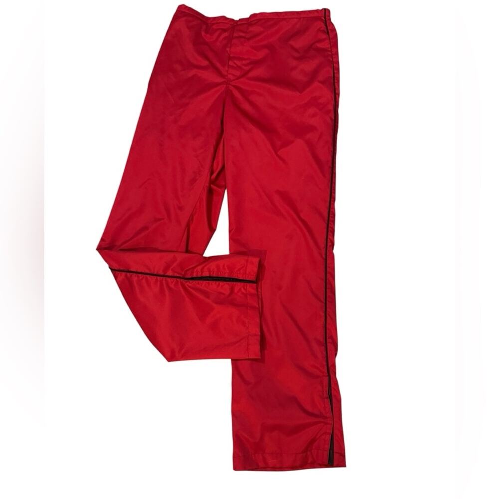 Y2K Vintage Gap 2000s Split Hem Track Pants Womens Size XL Red Sporty Retro